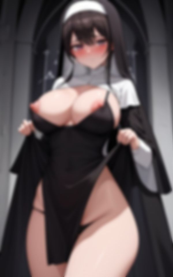 サンプル画像1:媚薬で興奮したエチエチ淫乱小悪魔シスターの性的記録集(美女AI製作LaBO) [d_544930]