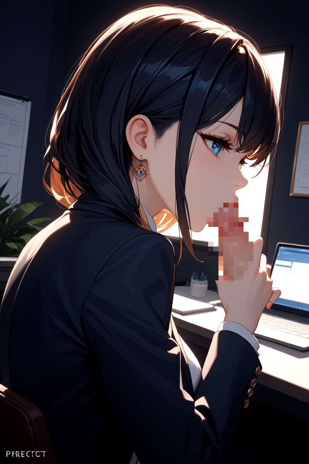 サンプル画像2:社長、今夜は…オフィスの蜜月――忠実な秘書の夜(モンステラ) [d_545085]