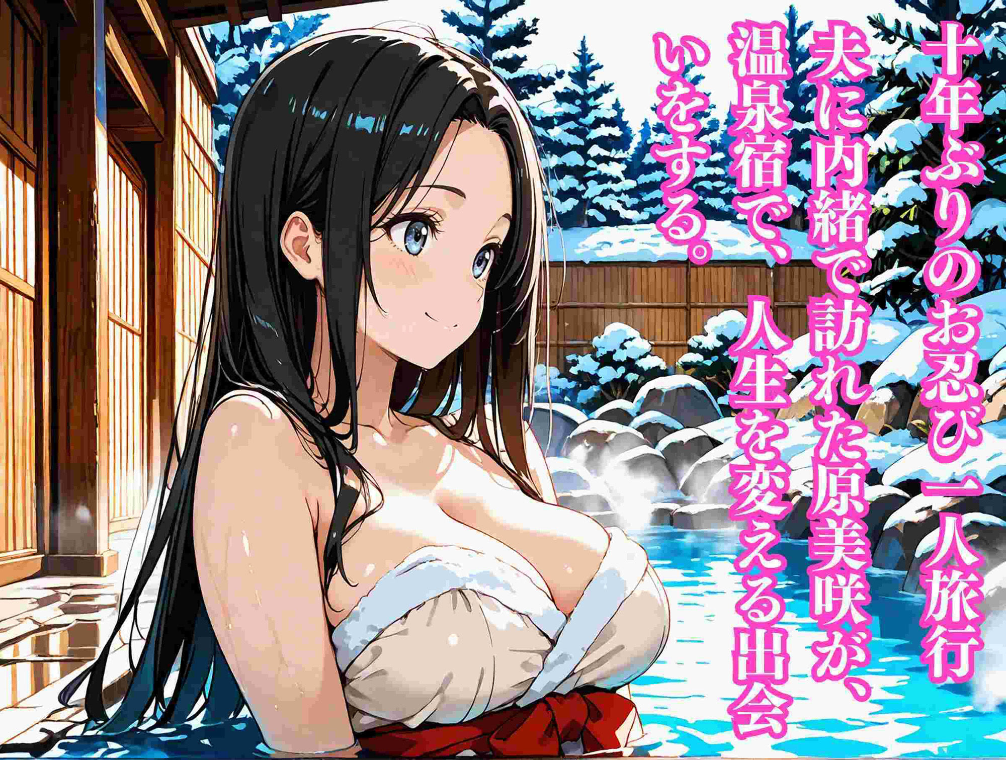 サンプル画像1:とろける湯けむり情事〜背徳の宿泊記(満開の花園) [d_545155]