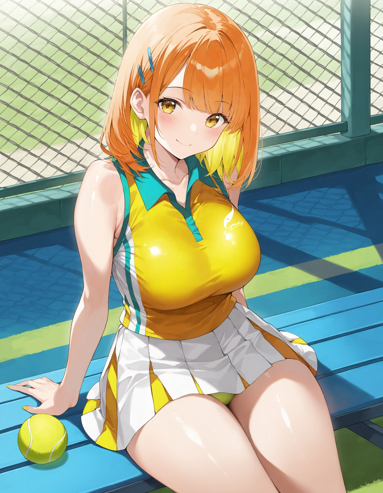 サンプル画像2:テニスウェアで座りパンチラ(D.P.H.) [d_545198]