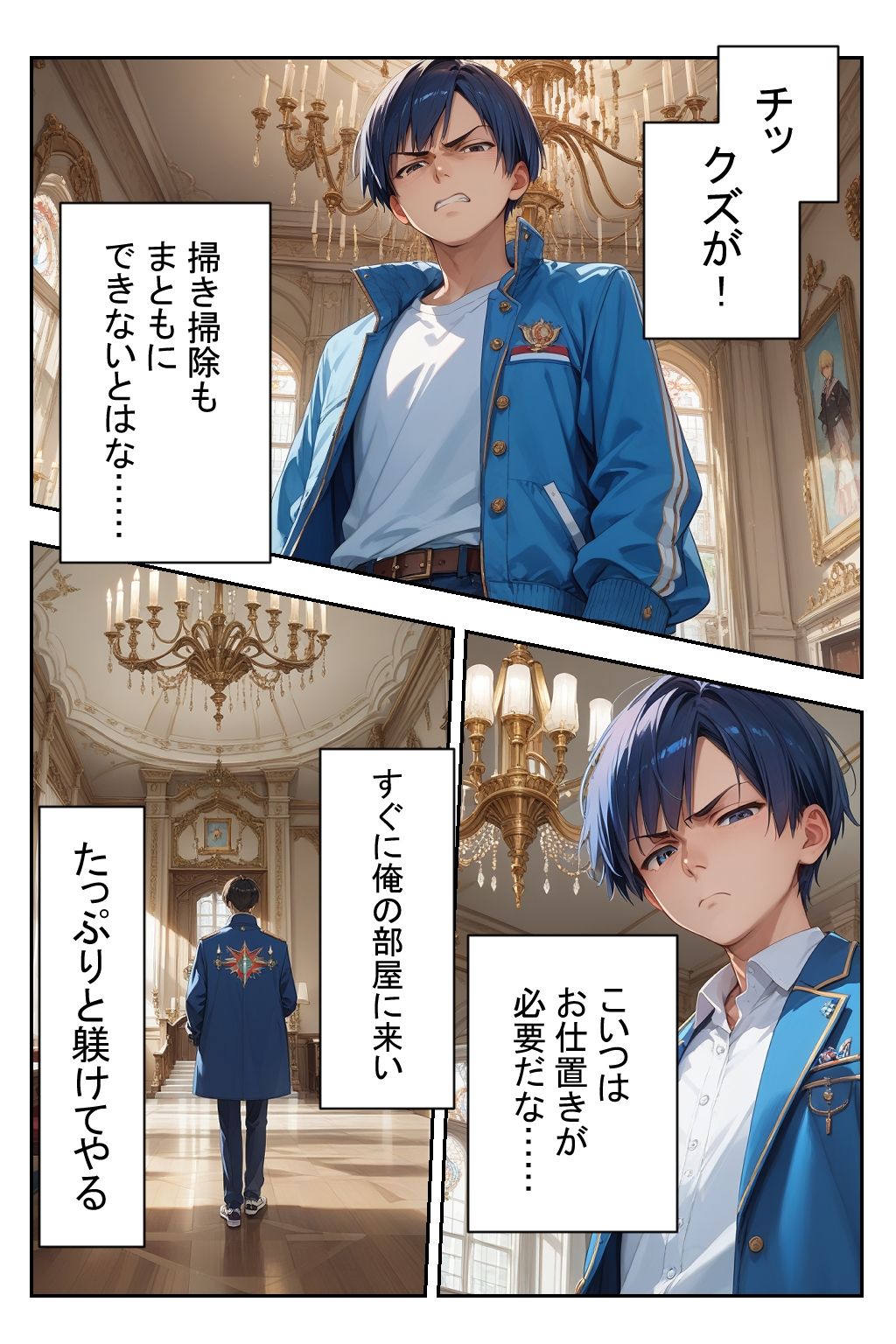 サンプル画像1:お仕置きドジっ子メイド(AI嗜好錯誤) [d_545233]