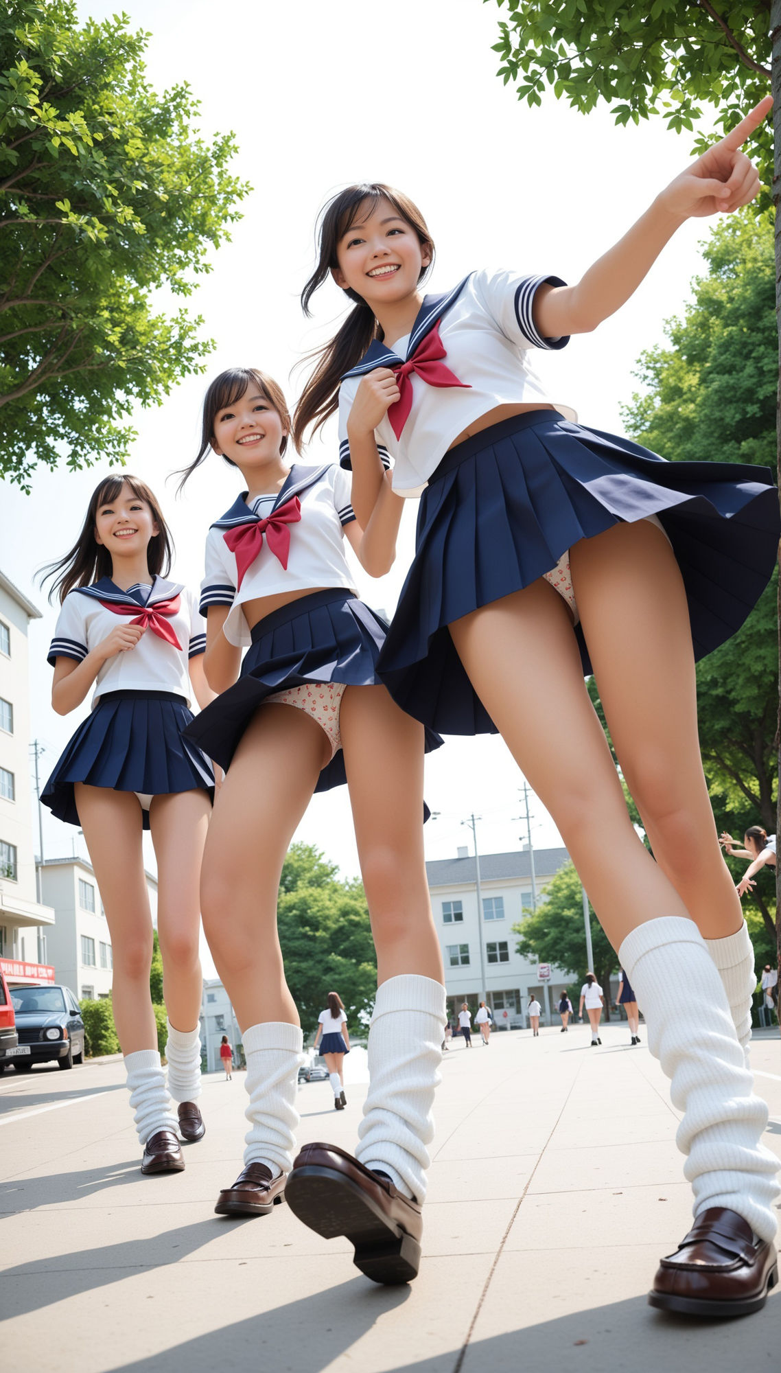 サンプル画像3:ミニスカートとルーズソックスの新入学の制服女子200p(SakuraBooks) [d_545243]