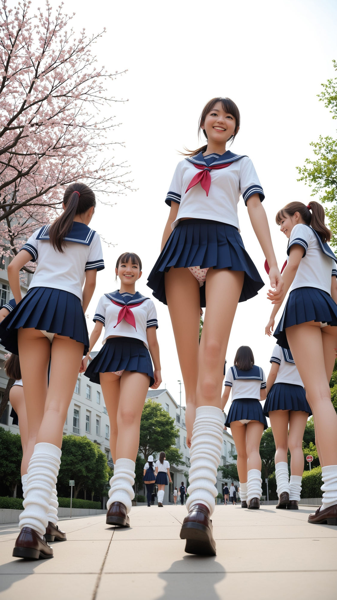 サンプル画像4:ミニスカートとルーズソックスの新入学の制服女子200p(SakuraBooks) [d_545243]