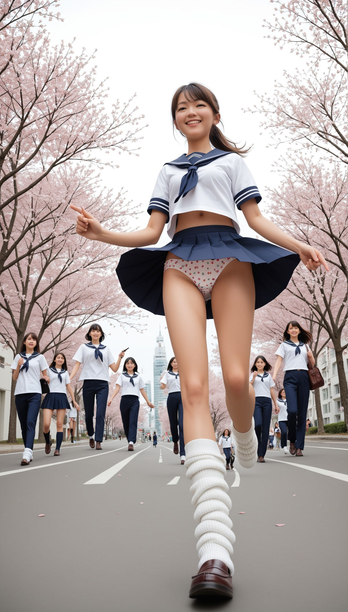 サンプル画像5:ミニスカートとルーズソックスの新入学の制服女子200p(SakuraBooks) [d_545243]