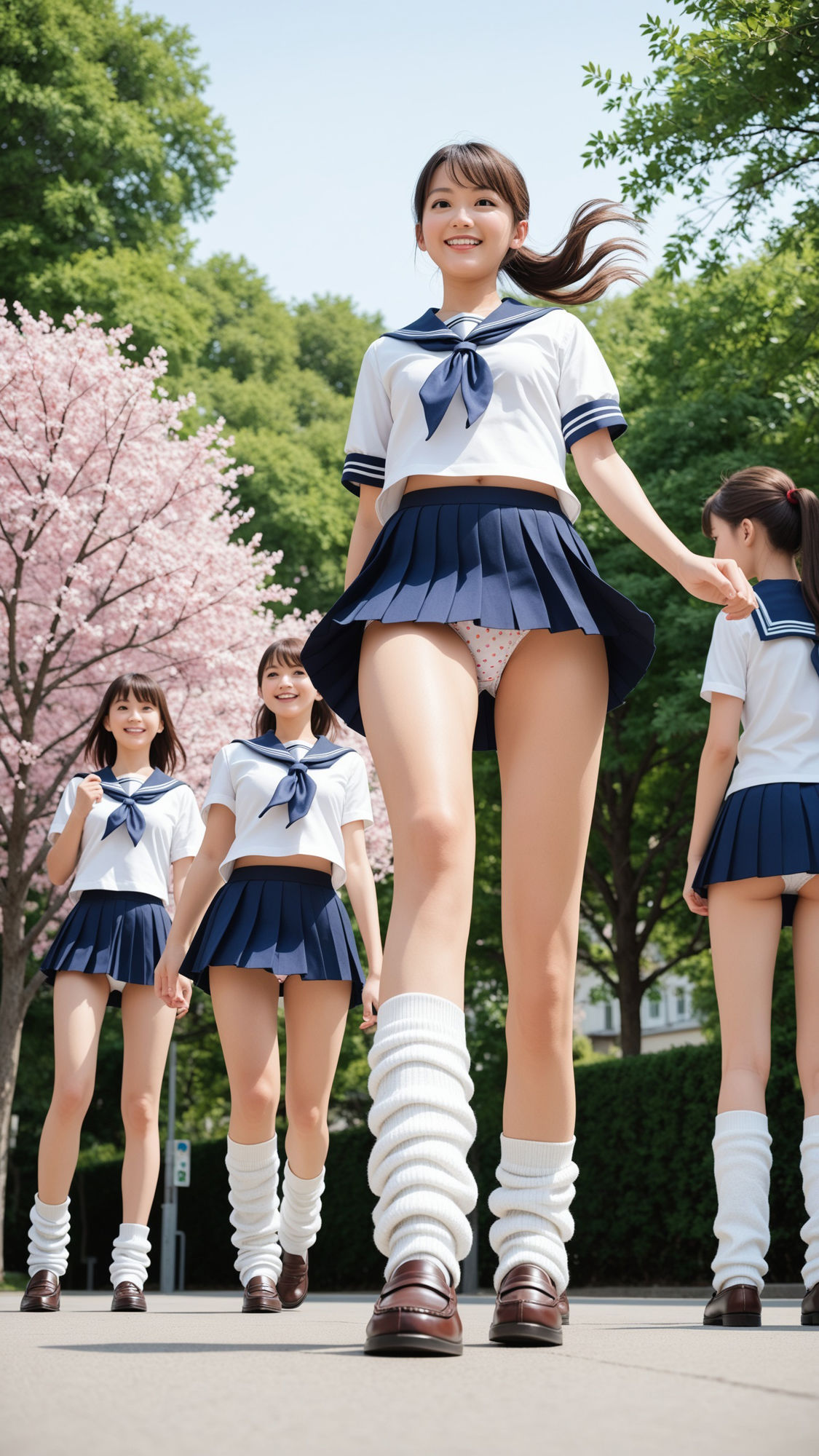 サンプル画像6:ミニスカートとルーズソックスの新入学の制服女子200p(SakuraBooks) [d_545243]