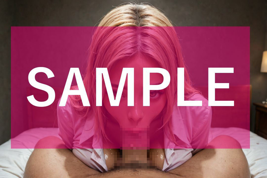 サンプル画像1:ハーフ顔ギャルのフェラチオ・イラマチオ特集（全52枚）(Jaga_ojisan) [d_545304]