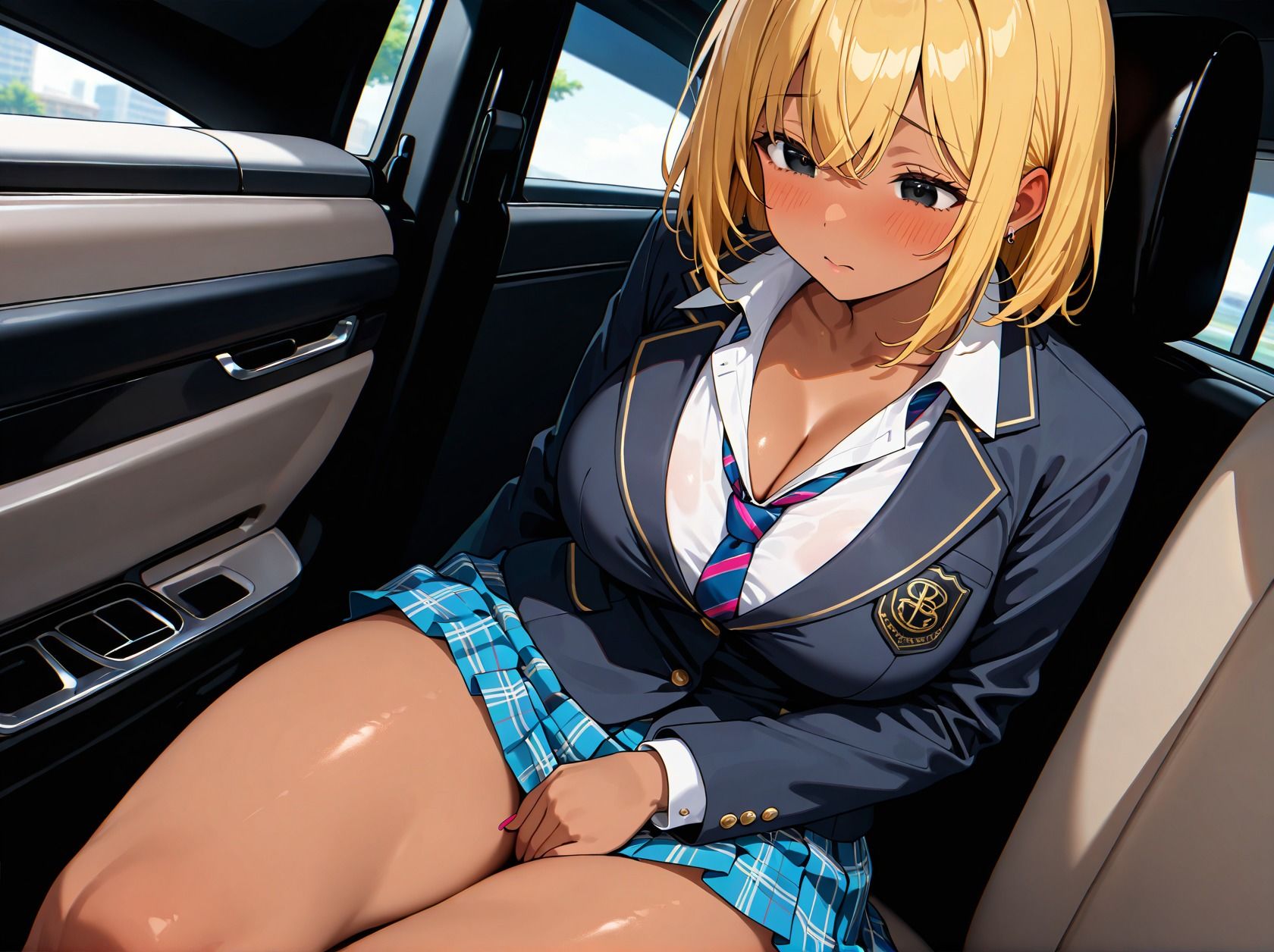 サンプル画像4:褐色肌の生意気ギャル女子校生をわからせる(くみん) [d_545344]