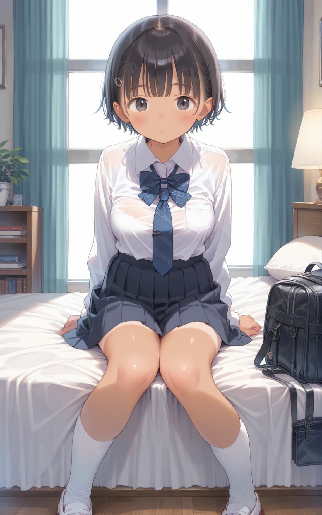 つるぺた日焼け女子校生 〜テスト終わりに中出しセックス〜
