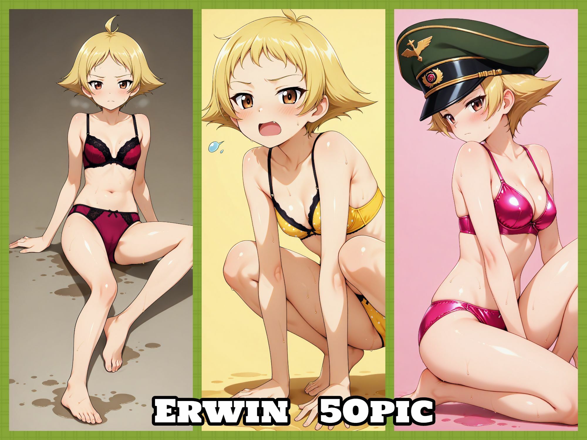 サンプル画像3:Girls underwear panties and bra カバさんチーム編(令和の池田亀太郎) [d_545429]