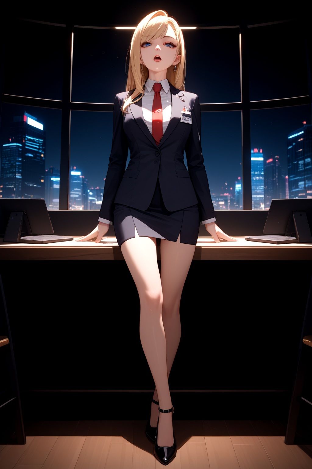 サンプル画像1:社長、今夜は…オフィスの蜜月――忠実な秘書の夜  vol.2(モンステラ) [d_545435]