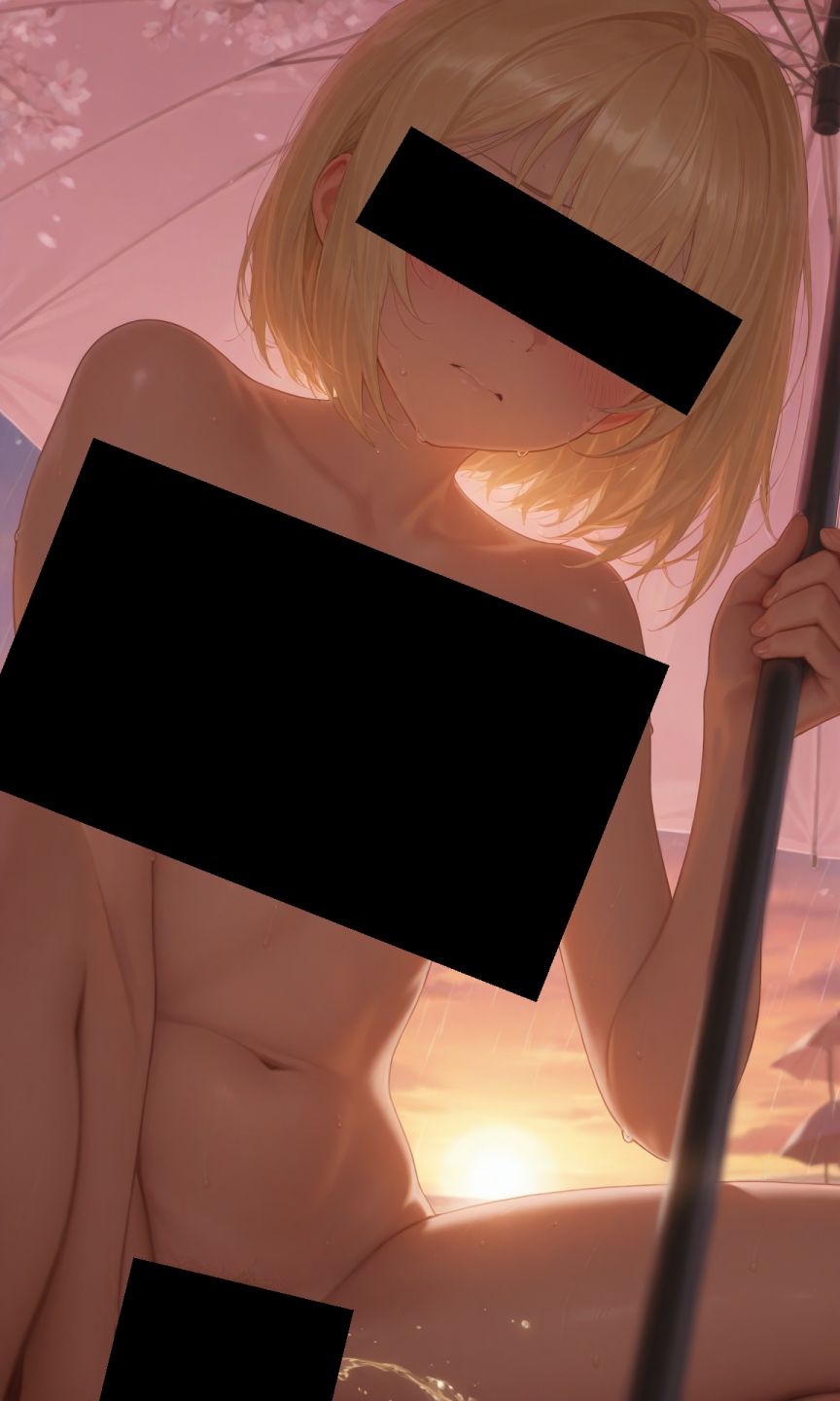 サンプル画像2:金髪貧乳美少女のえっちな写真集vol.12〜春の雨の夕方の海編〜(ゆるふわ研究所) [d_545662]