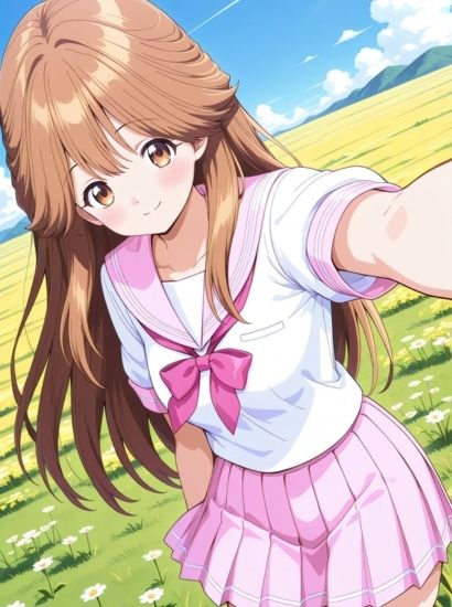 サンプル画像1:まじかる☆タルるートくんの河合伊代菜から送られてきた自撮り写真(自撮りサークル  イカスミ工房) [d_545674]