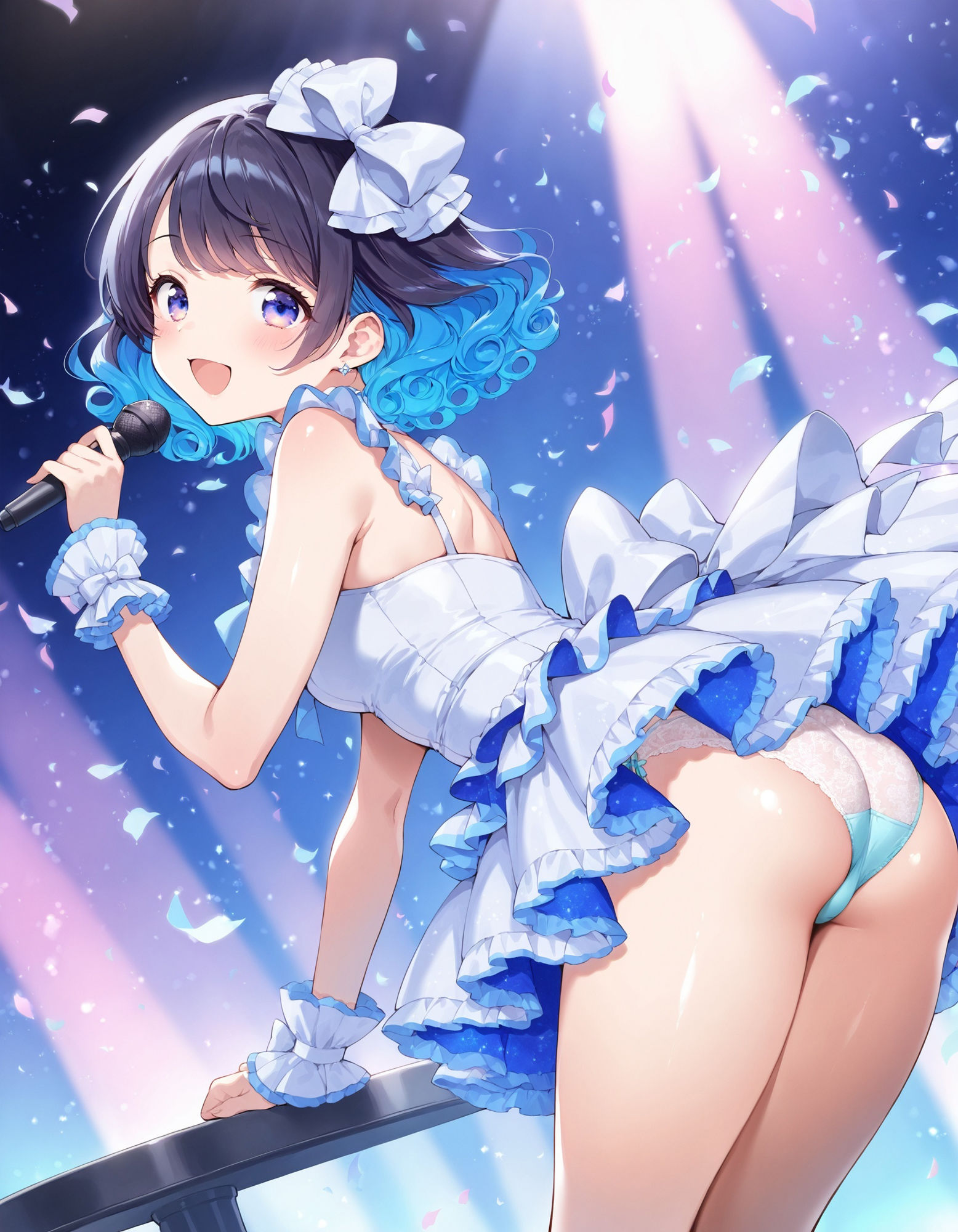 サンプル画像1:アイドルの前かがみパンチラ(D.P.H.) [d_545872]