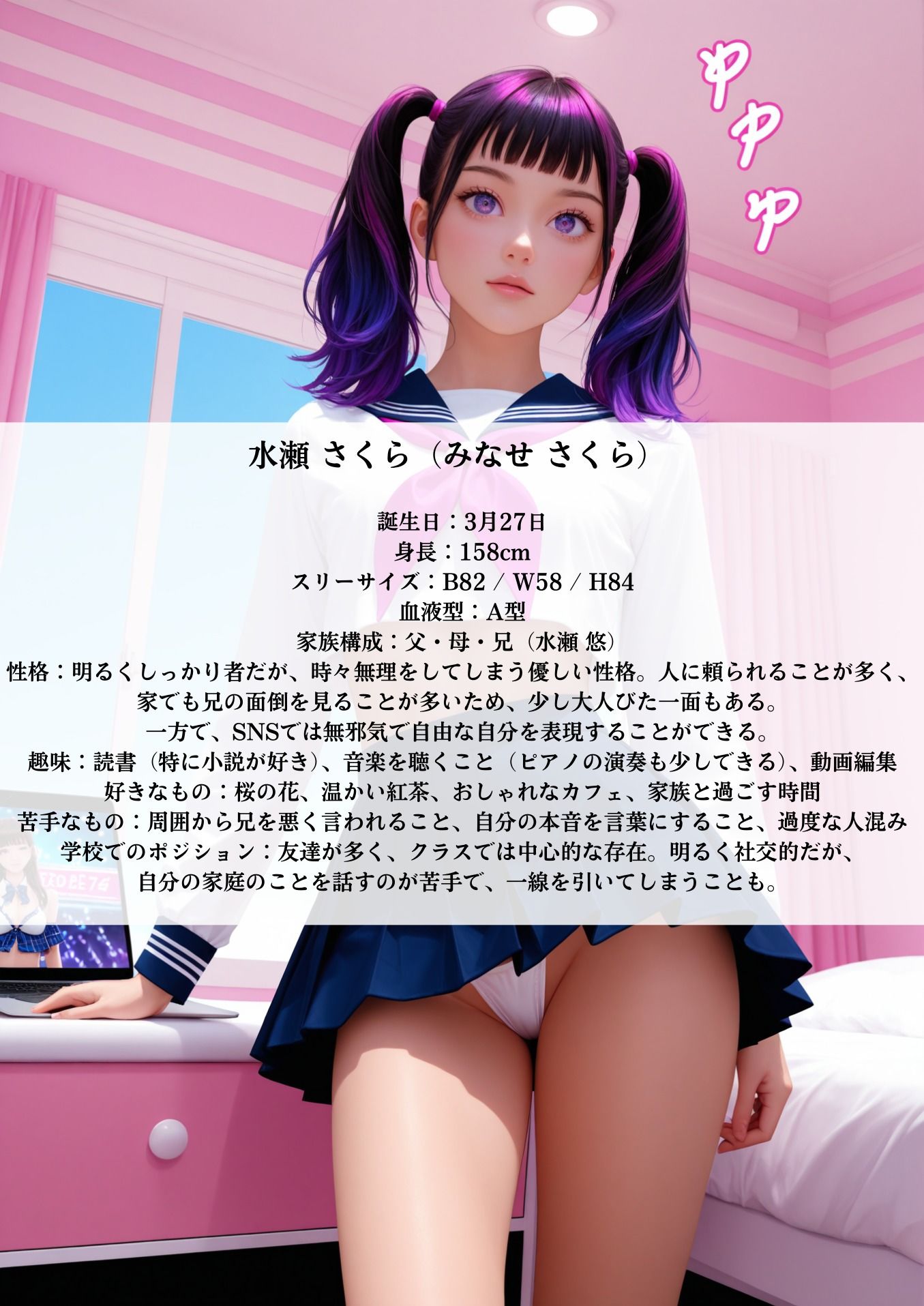 サンプル画像3:売れっ子インフルエンサーのあぶない家庭事情(シロウトAI美女AMU) [d_545921]