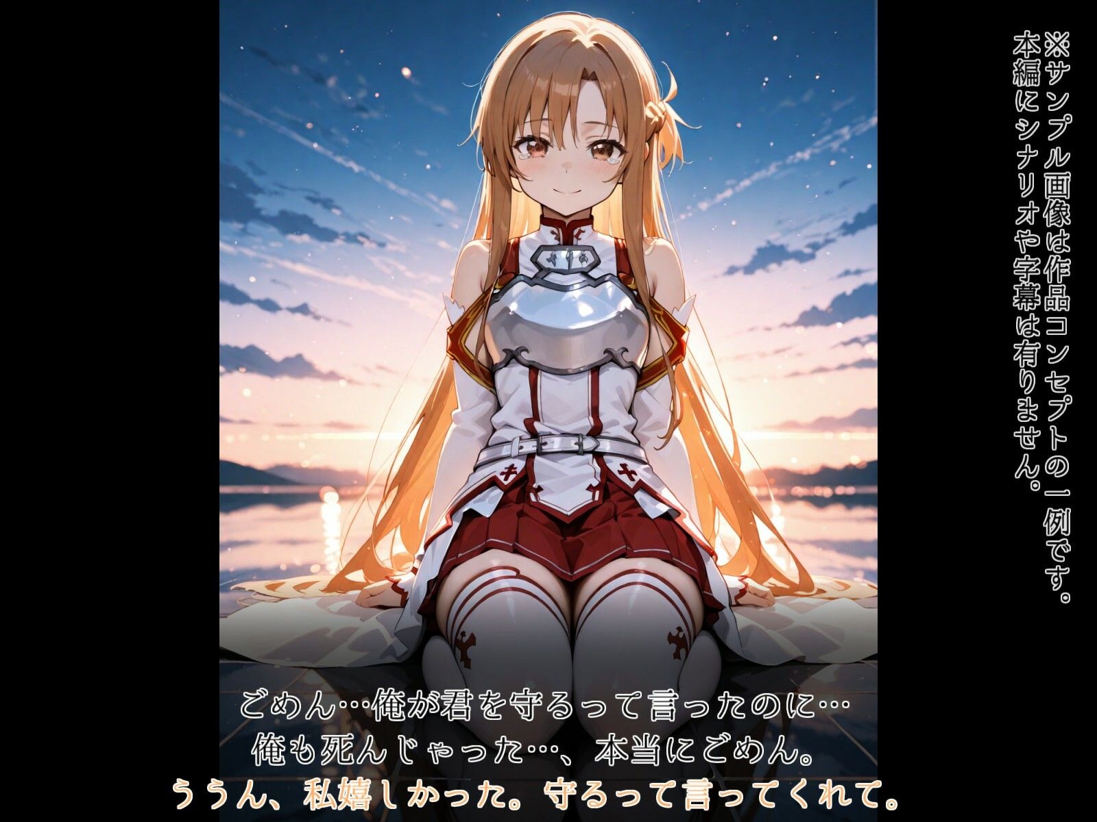 サンプル画像1:アインクラッド崩壊の刹那―ア◯ナ(ガーネット) [d_545996]