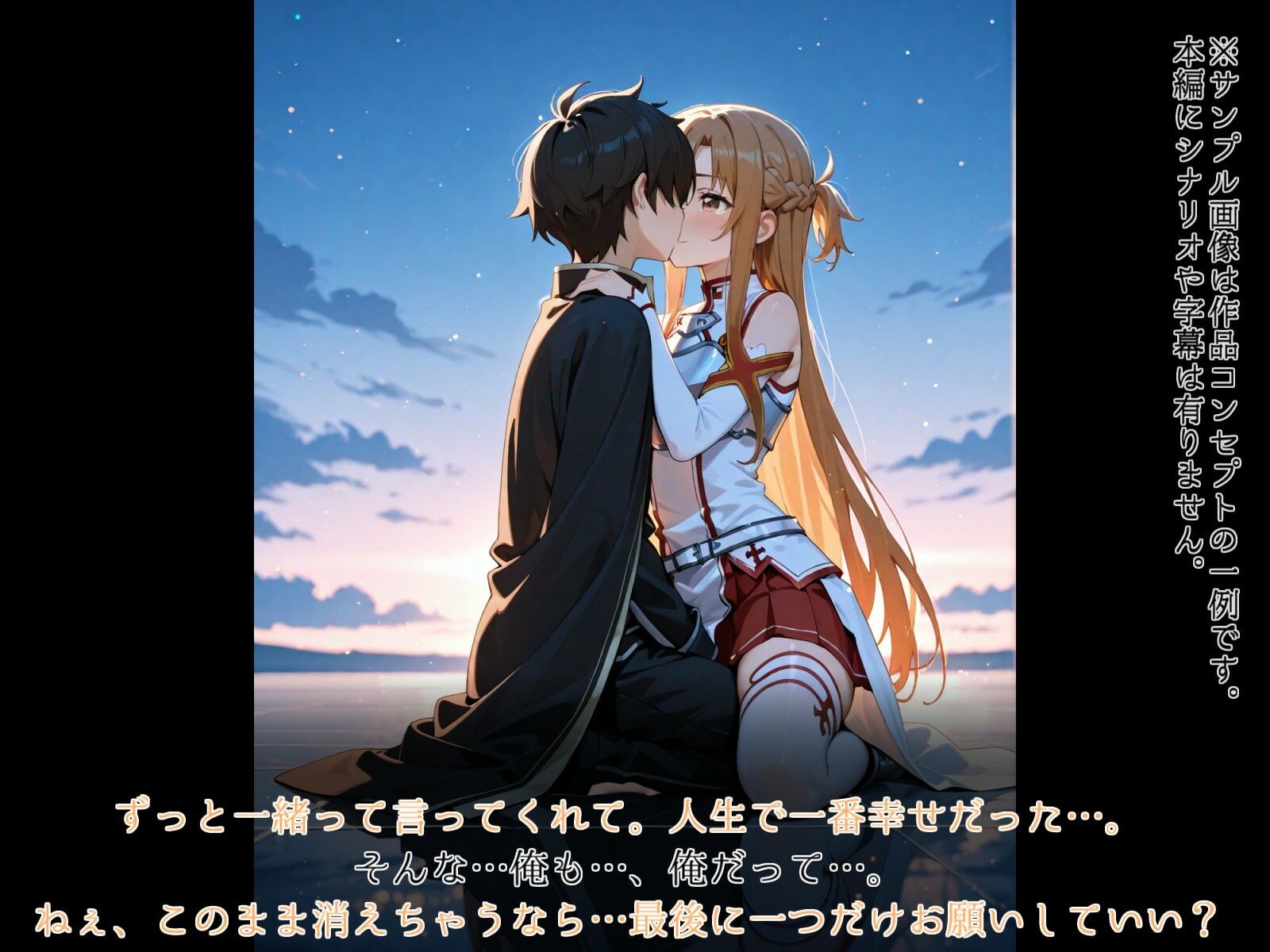 サンプル画像2:アインクラッド崩壊の刹那―ア◯ナ(ガーネット) [d_545996]