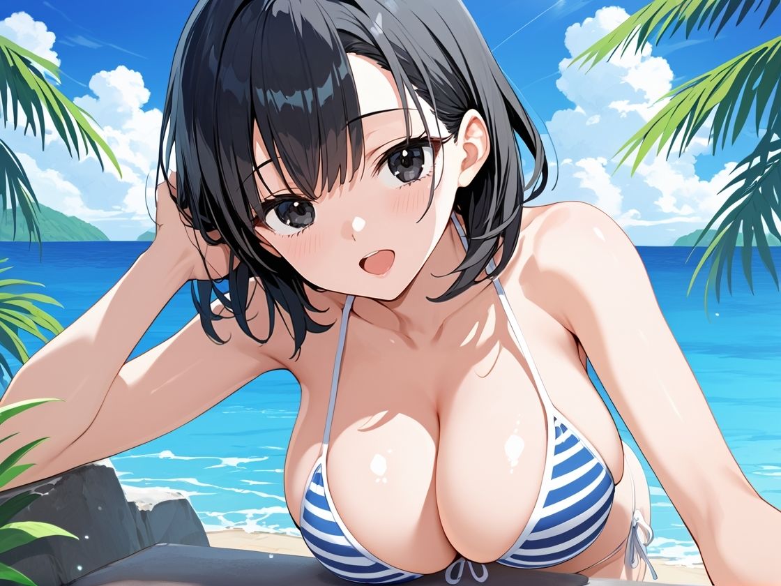 サンプル画像3:パパ活爆乳女子校生  水着編(とろとろ出版) [d_546214]