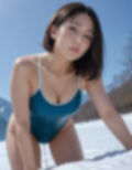 雪上水着グラビアおもらし