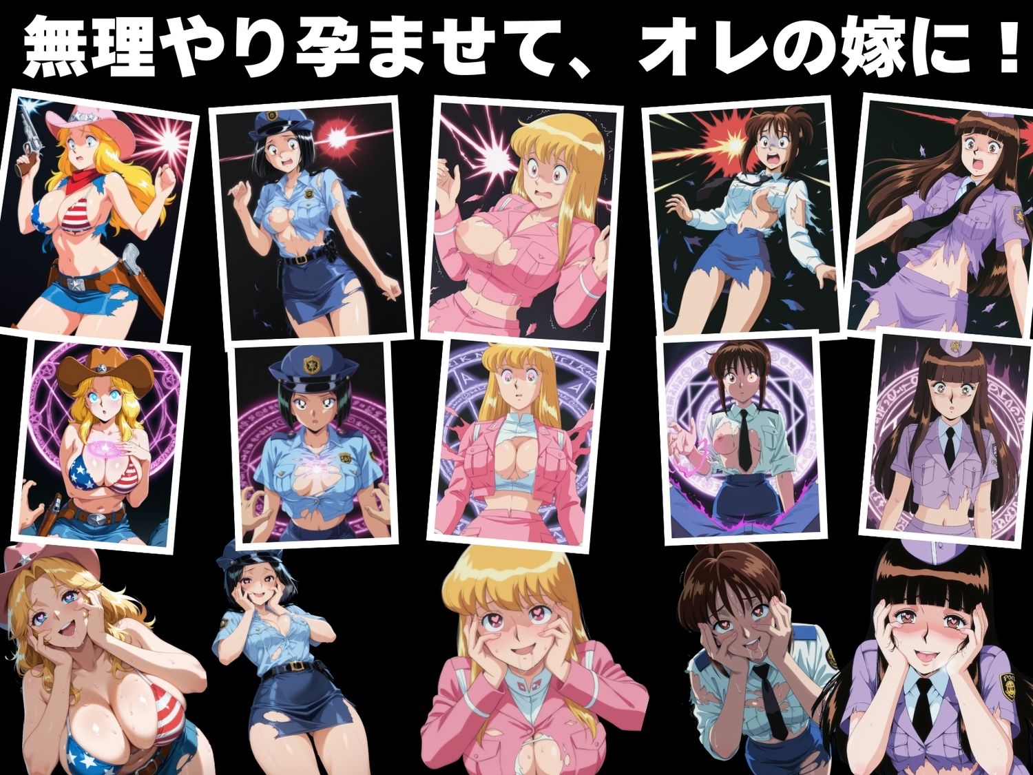 サンプル画像3:【無理やり】夜道の淫らな罠 〜こ●亀 編〜(ぽこぺんの森) [d_546365]