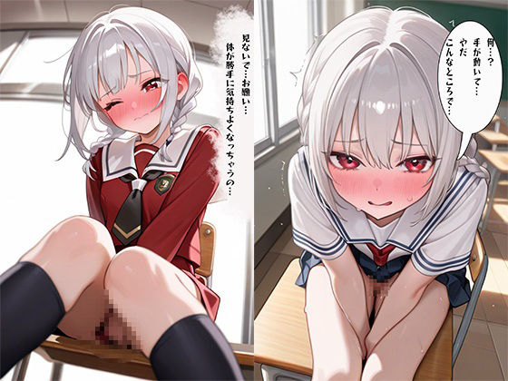 サンプル画像4:隣の席に座る学園のアイドルに催●術をかけてみたら成功してしまった件オ◎ニー編(わきあいAI) [d_546400]