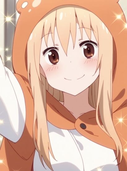 干物妹！うまるちゃんの土間うまるから送られてきた自撮り写真 画像1