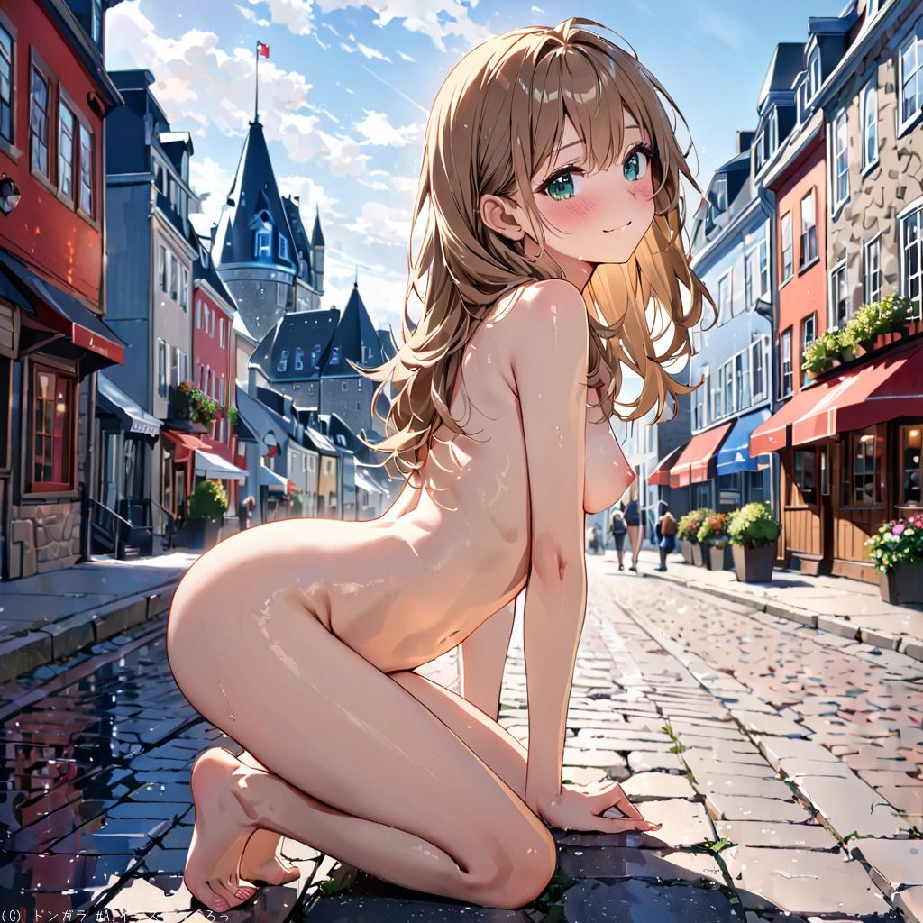 サンプル画像4:AIイラストCG集67  ザ・露出 in カナダ  アリソン・クロフォード(ドンガラAI美少女イラスト支部) [d_546479]