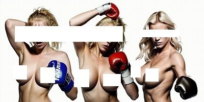 サンプル画像1:トップレスファイターシリーズ:貴公はどのドS娘に殴られたい？（パツキン美魔女ボクサー3択）(EROISM) [d_546490]