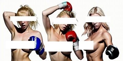 サンプル画像2:トップレスファイターシリーズ:貴公はどのドS娘に殴られたい？（パツキン美魔女ボクサー3択）(EROISM) [d_546490]