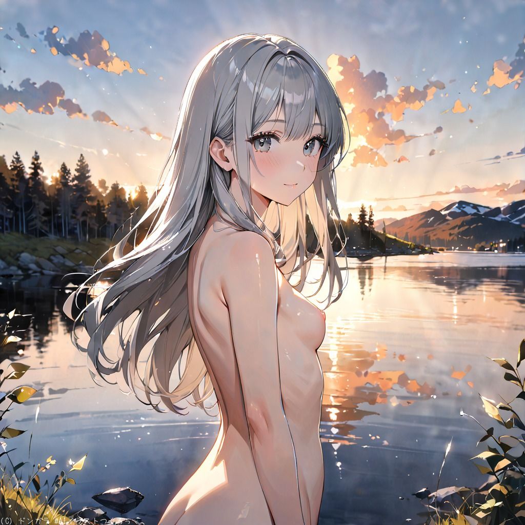 サンプル画像2:AIイラストCG集72  ザ・露出 in スウェーデン  エルサ・ヨハンソン(ドンガラAI美少女イラスト支部) [d_546494]