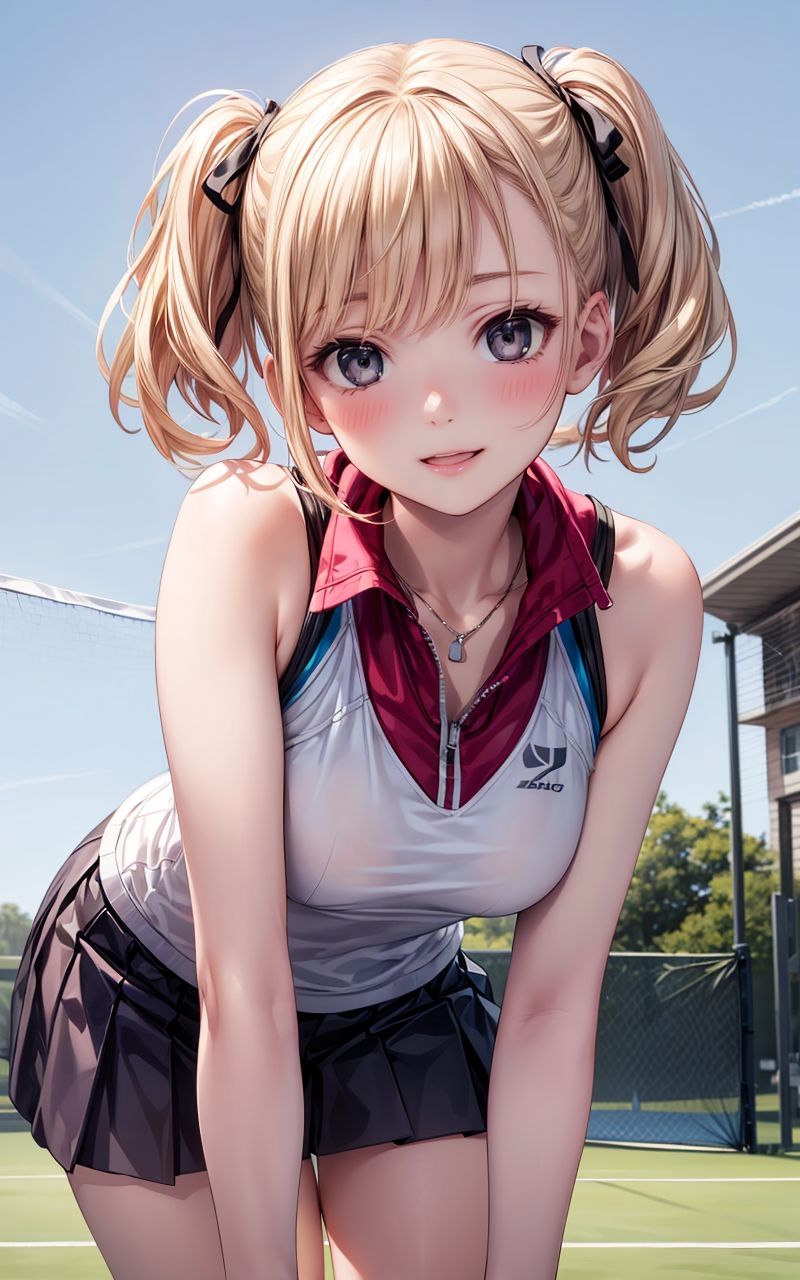 サンプル画像1:グラビア＆裏画像 JKアイドル 伊藤りりか オレンジ制服バージョン(AIらぼんぬ) [d_546538]