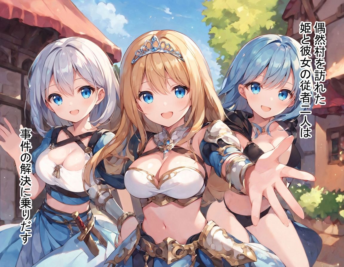 サンプル画像2:姫さま御一行つゆだく触手館敗北の旅【触手食べられ放題付き】(monopink) [d_546566]