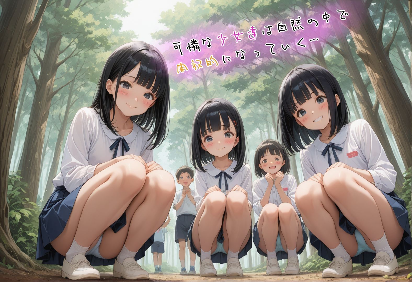 サンプル画像1:放課後、林の中で…(Kaleidoscope) [d_546638]