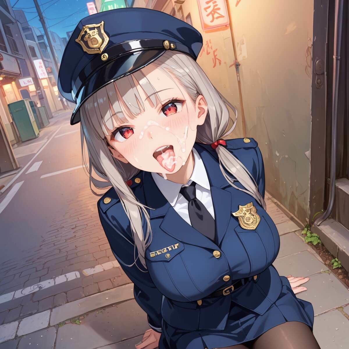 サンプル画像3:射精しないと、逮捕しちゃうぞ！エチエチ婦警さんの無理難題！！【厳選CG200枚収録】(ルルのアトリエ) [d_546708]