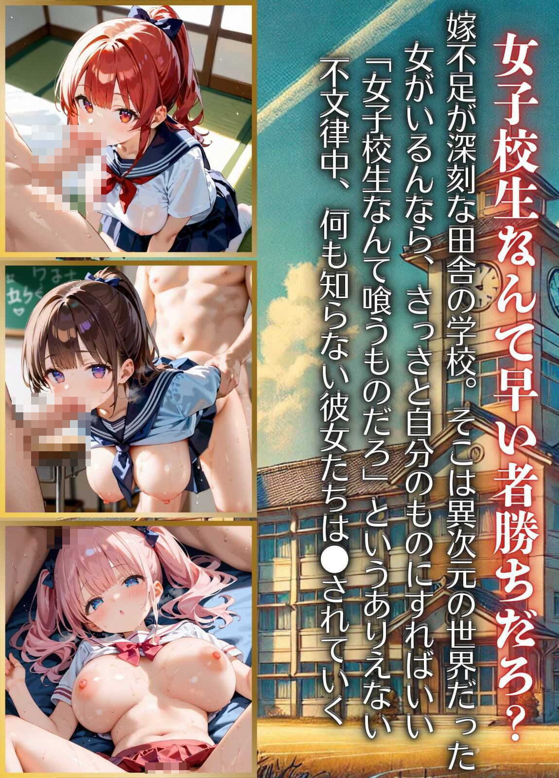 女子校生は喰うものです!ぶっかけ放題学園のエッチな日常5【厳選CG223枚収録】 画像1