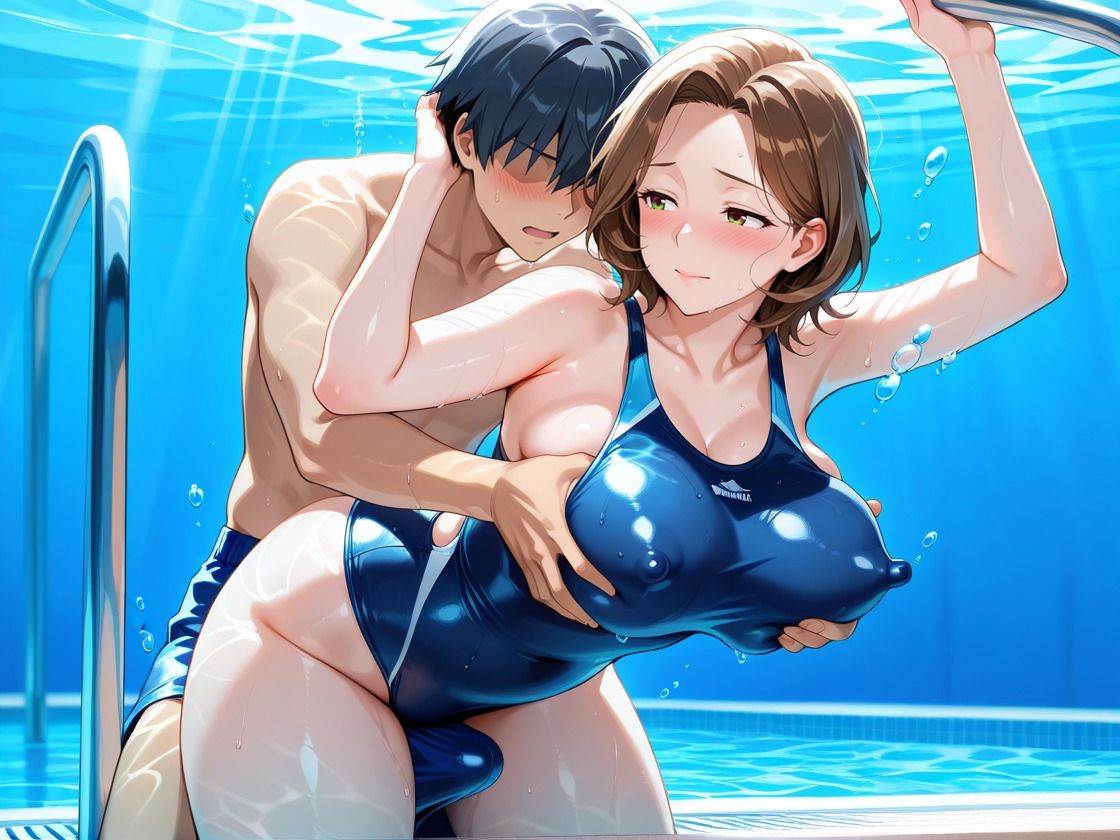 サンプル画像6:プールで種付け ビキニ人妻とびしょ濡セックス(じゃいあんとふれんち) [d_546733]