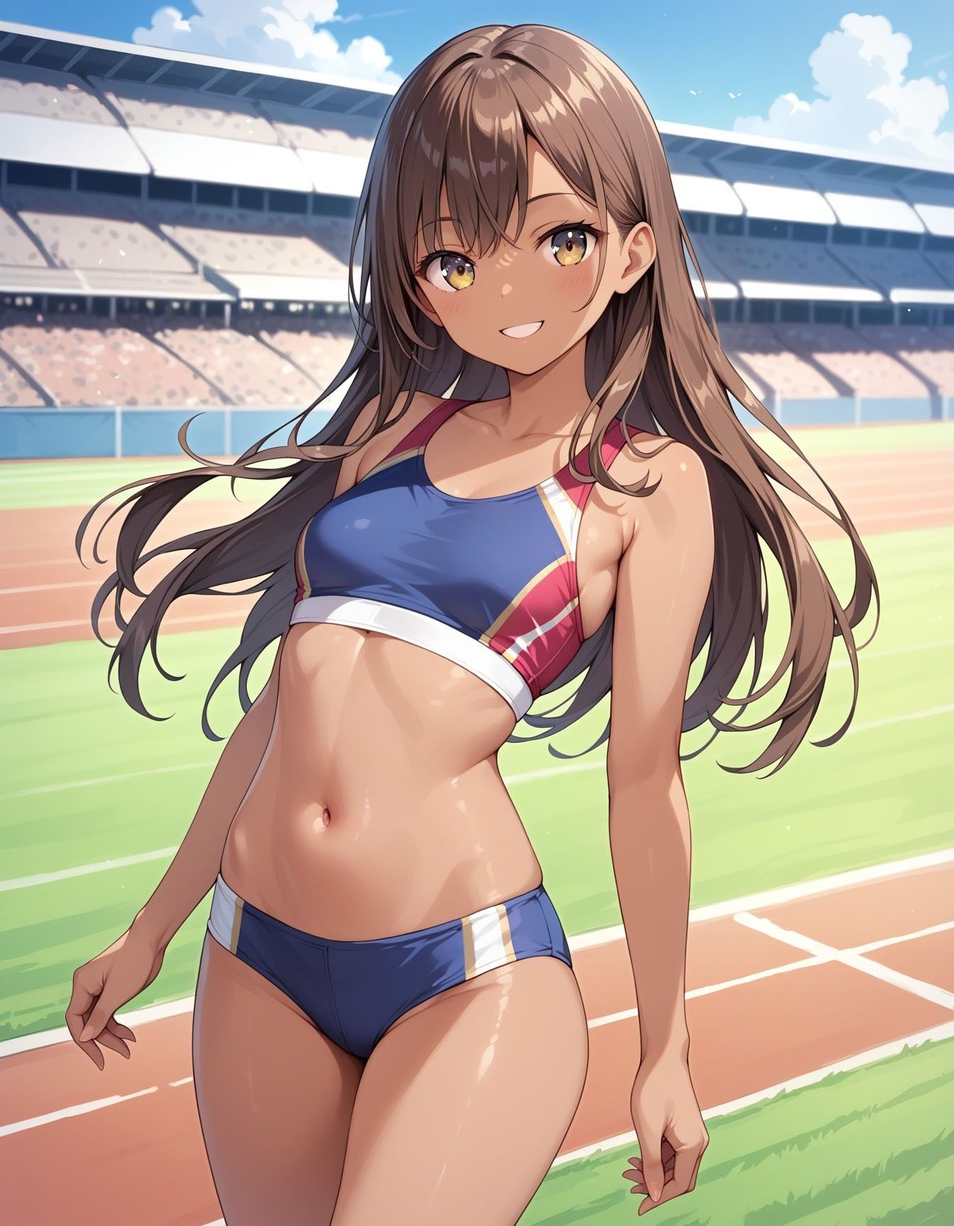 サンプル画像1:えろかわ陸上部娘ちゃんの誘惑(ココナッツパンチSS) [d_546796]