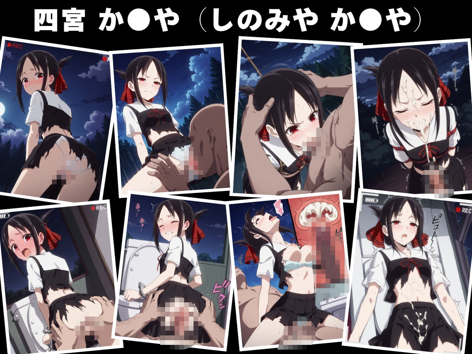 サンプル画像4:【無理やり】夜道の淫らな罠 〜かぐや様●告らせたい編〜(ぽこぺんの森) [d_546894]