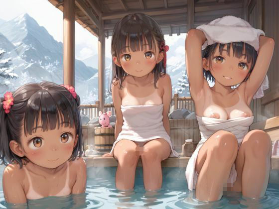 サンプル画像1:ロリっ子たちと混浴温泉(むちむちペンギン) [d_546931]