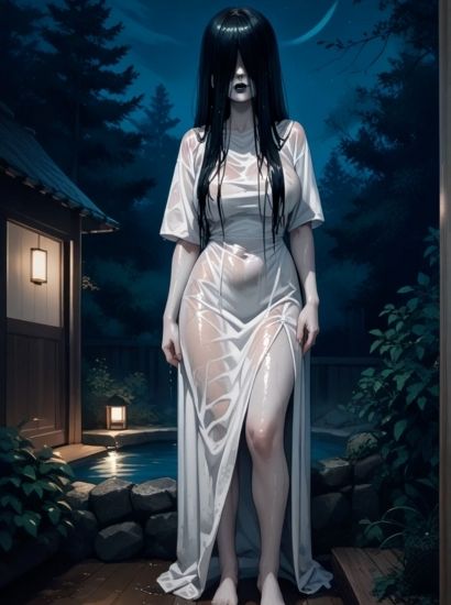 リングの山村貞子から送られてきた自撮り写真 画像1