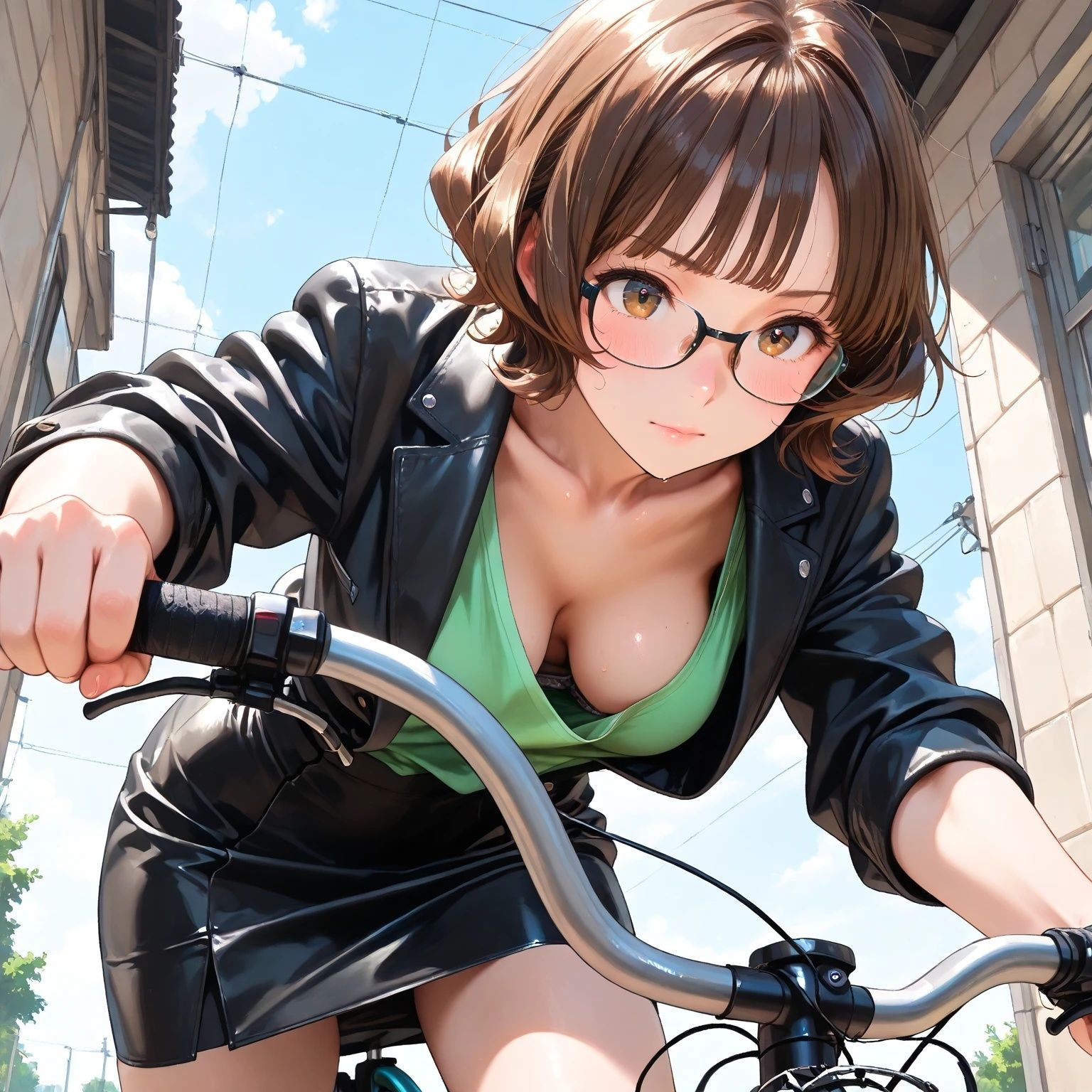 サンプル画像1:AIイラスト  保険の先生「藤崎美桜の日常」(AI工房ひげめがね) [d_547300]