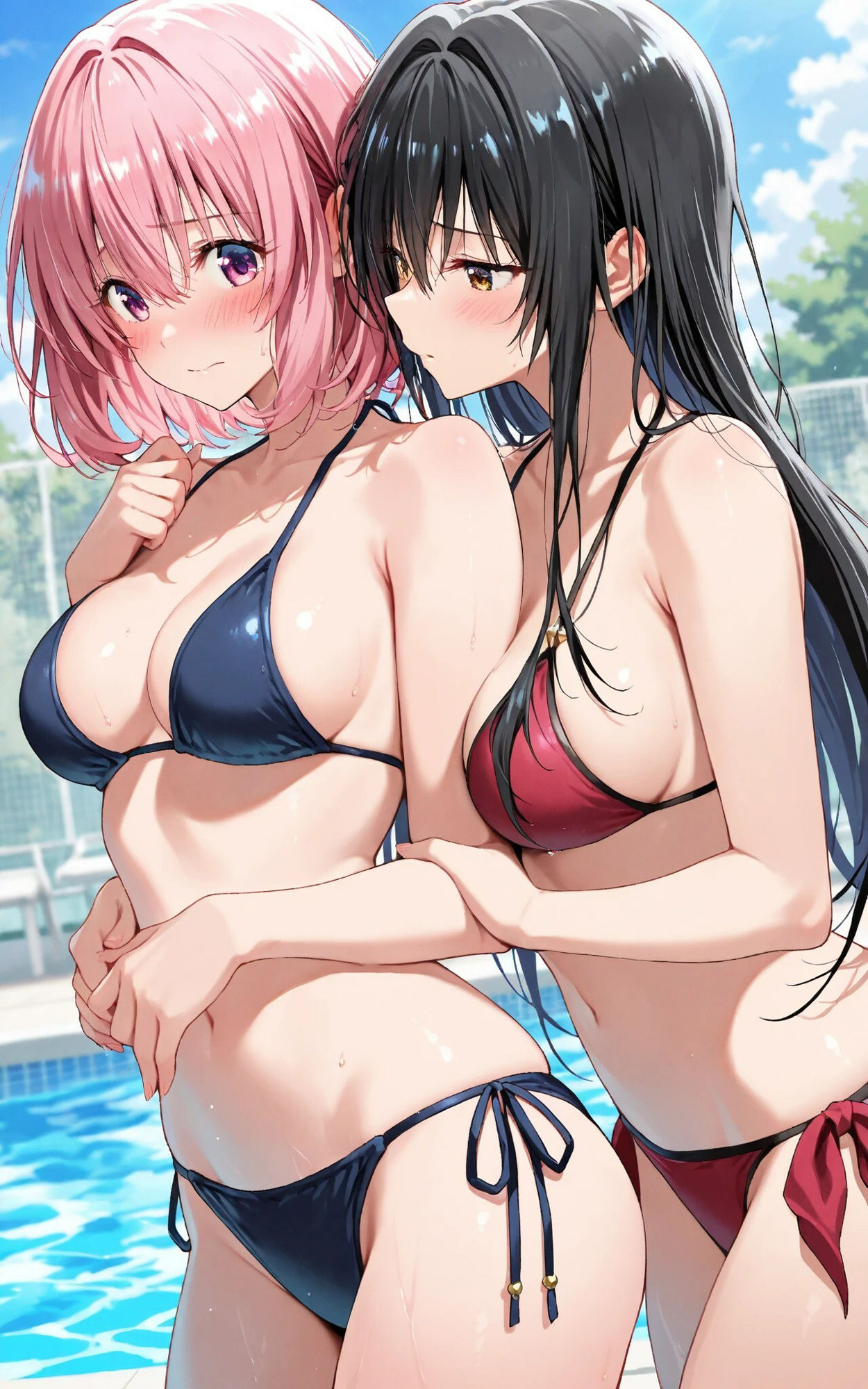 サンプル画像1:【発情ヒロイン】【百合】To L☆VEる -とらぶる- 古☆川唯×モ☆編(画像生成マン) [d_547316]