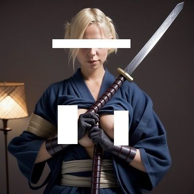 サンプル画像3:恐怖のくノ一（女忍者）グラビア写真500枚:危険！刀持っています。勃ったら切るよ。Killよ。（乳輪・乳首あり。）(MUTANTITS) [d_547368]