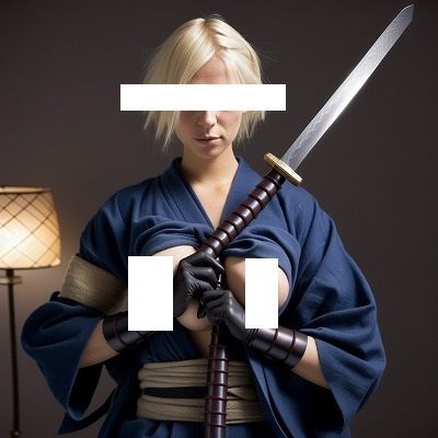 サンプル画像5:恐怖のくノ一（女忍者）グラビア写真500枚:危険！刀持っています。勃ったら切るよ。Killよ。（乳輪・乳首あり。）(MUTANTITS) [d_547368]