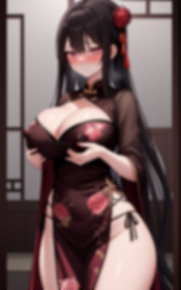 サンプル画像5:セクシーチャイナコスプレで客を誘惑する淫乱ビッチ爆乳美女(AアイLABO) [d_547403]