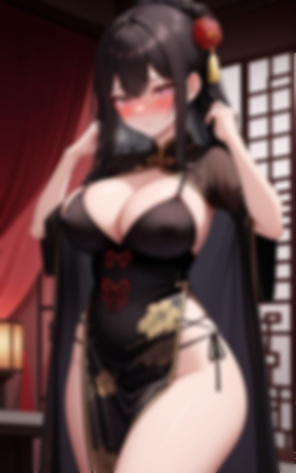 サンプル画像6:セクシーチャイナコスプレで客を誘惑する淫乱ビッチ爆乳美女(AアイLABO) [d_547403]