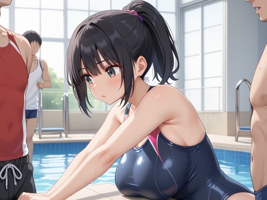 淫乱女子校生を狙え 爆乳水泳部 画像1