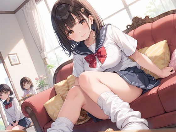 サンプル画像2:2P3P当たり前！ビッチJK大集合！ 毎日が乱交SEXパーティー(ぴんくましゅまろ) [d_547544]