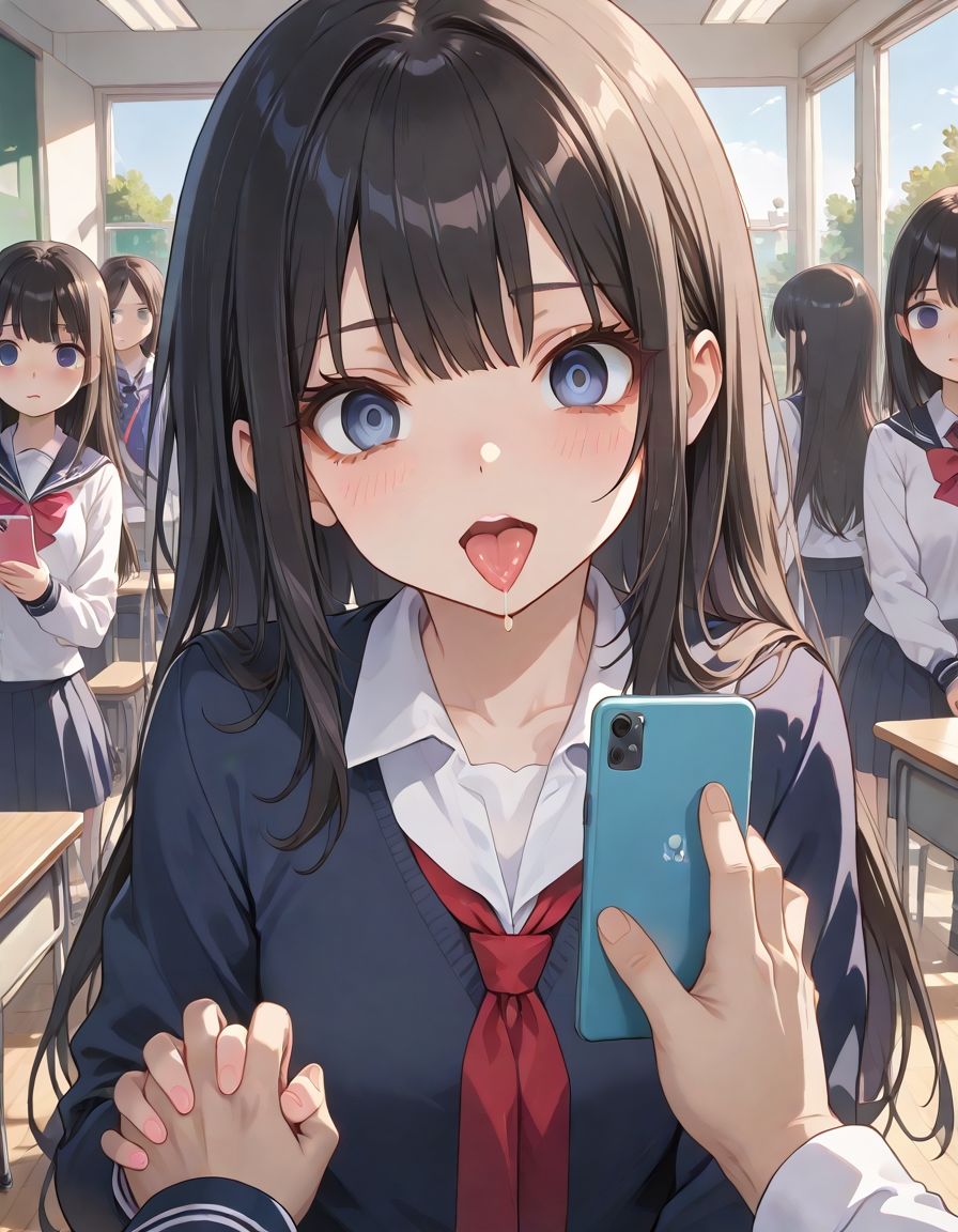 サンプル画像1:催●アプリでギャル校を制圧！(うさぎのイロハ) [d_547625]