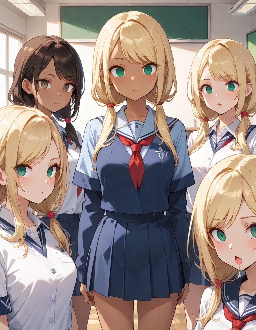 サンプル画像2:催●アプリでギャル校を制圧！(うさぎのイロハ) [d_547625]