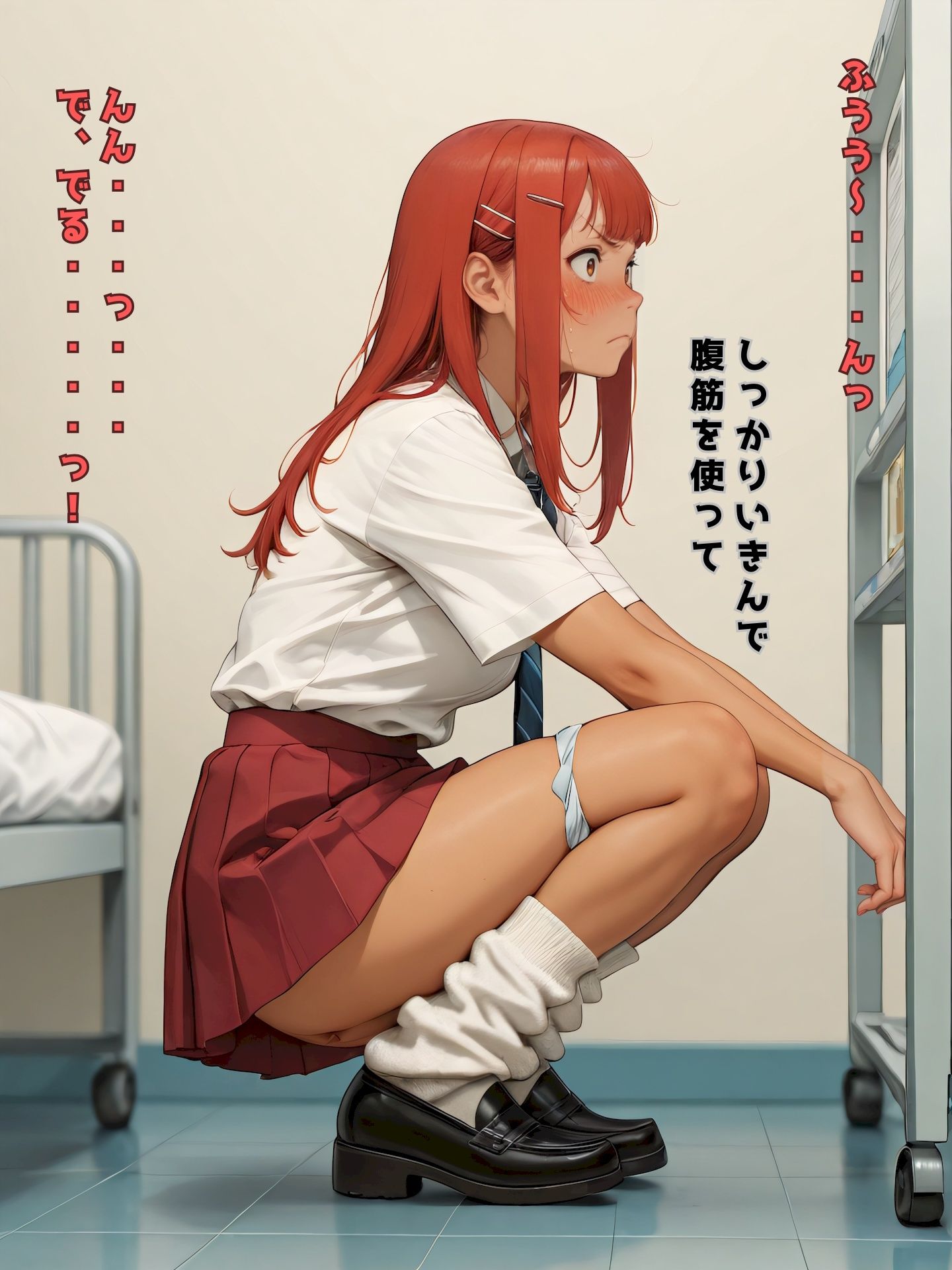 サンプル画像2:【108枚】セリフ付き・ギャルのうんち 大量脱糞(バナナクラブ) [d_547628]